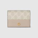 ショッピングＧＧキャンバス グッチ GUCCI レディース ダブルG バイカラー スモールウォレット 財布【ベージュ＆ホワイト GGスプリーム キャンバス 】【送料無料】【正規品】