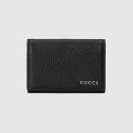 グッチ GUCCI メンズ ロゴ カードケース 名刺入れ 【ブラック レザー 】【送料無料】【正規品】