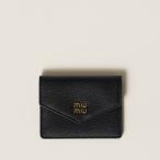 ショッピングミュウミュウ ミュウミュウ MIU MIU レザー カードケース5MF031_ADT7_F0002【ブラック 】【送料無料】【正規品】