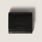 ミュウミュウ MIU MIU スモール ナッパレザー 財布5MH051_AEFX_F0002【ブラック 】【送料無料】【正規品】