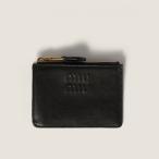 ミュウミュウ MIU MIU ナッパレザー カードホルダー 5MC093_AEFX_F0002【ブラック 】【送料無料】【正規品】
