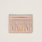 ショッピングミュウミュウ ミュウミュウ MIU MIU マテラッセレザー カードケース5MC076_AFPP_F0236【ピンクベージュ 】【送料無料】【正規品】