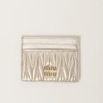 ショッピングミュウミュウ ミュウミュウ MIU MIU マテラッセレザー カードケース5MC076_AFPP_F0846【ゴールド 】【送料無料】【正規品】