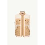 2026春夏 MONCLER モンクレール メンズKARAKAI TEDDY DOWN GILETダウンベスト【Light Beige 】【送料無料】【正規品】