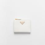 プラダ PRADA 2026春夏 レディース サフィアーノトライアングル 財布1ML050_QHH_F0009【ホワイト 】【送料無料】【正規品】