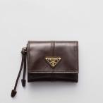 ショッピングプラダ プラダ PRADA 2026春夏 レディース ソフトルックスレザー 財布1MH043_2CYR_F0003【ダークブラウン 】【送料無料】【正規品】