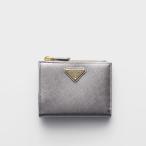 ショッピングPRADA プラダ PRADA 2026春夏 レディース サフィアーノトライアングル 財布1ML050_QHH_F0135【シルバー 】【送料無料】【正規品】