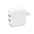  Япония Trust технология CUBE USB зарядное устройство 2 порт 12W белый CUBEUSB2P12W-WH