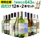 ワインセット 白セット 白だけ 特選 12本＋2本(計14本) 辛口 飲み比べ 164弾 送料無料 長S