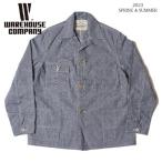 ショッピングカバーオール [予約商品]ウエアハウス Lot 2195 INDOGO PINCHECK CHANGE BUTTON COVERALL チェンジボタン カバーオール WAREHOUSE[2023年春夏新作]