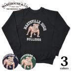 ウエアハウス 409 MARYSVILLE HIGH ラグランスウェット スエット フロッキープリント WAREHOUSE 2025年新作