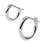  серебряный серьги мужской простой петля серьги половина иен колесо .. кольцо круг . одноцветный круглый чистота модный серебряный 925 одна сторона уголок серебряный аксессуары e0601