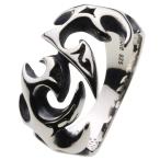 リング 指輪 シルバー アクセサリー エッジトライバル トライバル 炎 アクセサリー メンズ r0256