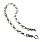 シルバー アクセサリー ベンドラインウォレットチェーン シルバー アクセサリー ウォレットチェーン 回転フック メンズ s0113