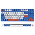 A.JAZZ AK871 ブルーアイランド ゲーミングキーボード Bluetoothキーボード 2.4G無線メカニカルキーボード ワイヤレスパソコンキーボード ホットプラグ設計キー