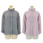 ダブルガーゼ デザイン シャツ ブラウス 綿100 春 秋 高齢者 介護向け 母の日 ギフト 70代 80代 90代
