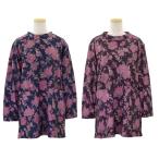 シニア向け あったか 裏ベロア チュニック ストレッチ カットソー Tシャツ 裏起毛 秋冬 母の日 レディース
