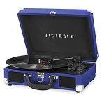 （新品） Victrola Vintage 3-Speed Bluetooth Portable Suitcase Record Player with Bui