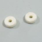 (メール便発送可)   Montreux (モントルー)  Felt Strap pin cushions White (2) (商品番号 : 8080) エンドピンクッション