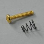 (メール便発送可) Montreux モントルー Single P/U height screws inch Gold (6) (商品番号 : 8636) ピックアップスクリュー/Fenderタイプ/6本入り/ゴー