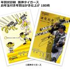 年賀状印刷 2022 阪神タイガース お年玉付き年賀はがき仕上げ 180枚セット