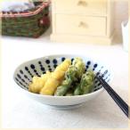 点紋 5.5寸浅鉢 国産 美濃焼 煮物鉢 中鉢 刺し身皿 天ぷら鉢 肉じゃが鉢 かぼちゃの煮物がよく似合う 和カフェ皿 和食器