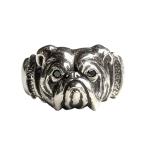 Peanuts＆Co. BULL RING SILVER BLACK ZIRCONIA CUSTOM