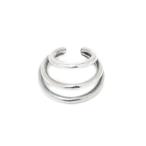 俳優：綱啓永さん着用モデル mollive OVERLAP EAR CUFF3 SILVER925