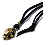 mollive Heavy OZ HEAVY TIGER LETAHER LONG NECKLACE BRASS