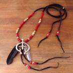 Rooster King &amp; Co.×LYNCH SILVERSMITH FEATHER NECKLACE with NAJA