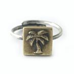 VIN’S LIMITED PALM TREE RING SMALL BRASS