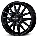 正規品 4本セット 14インチ アルミホイール MID シュナイダー SQ27 14x4.5J 100 4穴 +45 メタリックブラック