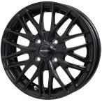 新製品 アルミホイール 14インチ 1本価格 軽自動車 14×4.5J +50 100 4H ホットスタッフ ヴァーレン W07 メタリックブラック