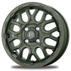 新製品 1本価格 軽トラ 軽バン 12インチ アルミホイール 12x4.0B 4H 100 +42 インターミラノ マッドバーン XR800M ME チッピンググリーン 個人 法人 全国発送OK