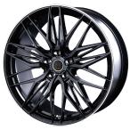 4本セット 20インチ アルミホイール 20×8.5J 5H 114.3 +45 INTER MILANO VOLTEC EURO MESH ブラックリムフランジポリッシュ