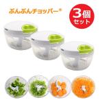 ふたも洗える ぶんぶんチョッパー 3個セット 12種のレシピ入  みじん切り器 フードプロセッサー フードチョッパー