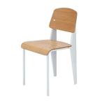 Standard Chair（スタンダードチェア）ホワイト ジャン・プルーヴェダイニングチェア木製椅子デザイナー家具リプロダクトジェネリック