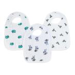 aden + anais(エイデンアンドアネイ) スナップビブ 3枚セット jungle jam モスリンコットン100% 3段階調節可能 よだれかけ