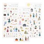 kamiiso производство quotient наклейка 3 рисунок комплект Tamura прекрасный .( Anniversary * Family * People × каждый 1) примерно 17.5×9cm 78002018