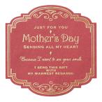 hez сделано в Японии наклейка 6.5×6.5cm темно-красный 40 листов День матери mother zte- подарок наклейка отметка наклейка античный HEADS MA-39S