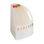 lihi тигр b document box A5 тонкий вертикальный 6 перегородка 7 карман белый F7592-0