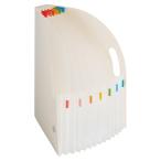 lihi тигр b document box A4 тонкий вертикальный 6 перегородка 7 карман белый F7692-0