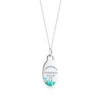 ティファニー TIFFANY ネックレス スターリングシルバー ティファニーブルー エナメル チャーム チェーン46cm