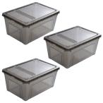  рептилии клетка bleed box L размер черный 32×22×15cm×3 шт 