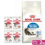 ロイヤルカナン　猫　室内長毛猫ドライウェットセット　ドライ２ｋｇ×１袋　ジップ付＋パウチ８５ｇ×食べ比べ４袋　お一人様５点限り