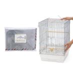 ショッピング鳥 鳥かご　ＨＯＥＩ　３５手のり　銀色メッキ（底色：ホワイト）＋抗菌・帯電防止鳥ケージカバーセット（３７０×４１５×５４５）