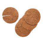 ヤシガラマルチリングマット　直径１６０ｍｍ（約５〜５．５号サイズ）　５枚　マルチング用 ヤシ繊維