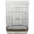 鳥かご HOEI 465パラキート ブラウン (46.5×46.5×65cm) インコ 小型インコ 中型インコ オウム 銀メッキ
