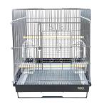 鳥かご HOEI 465インコ手のりG ブラック (46.5×46.5×56.5cm) インコ 小型インコ 中型インコ オウム 銀メッキ