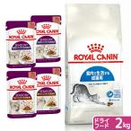 ロイヤルカナン　猫　室内で生活する成猫用セット　ドライ２ｋｇ　ジップ付　＋　センサリーウェット食べ比べ４袋